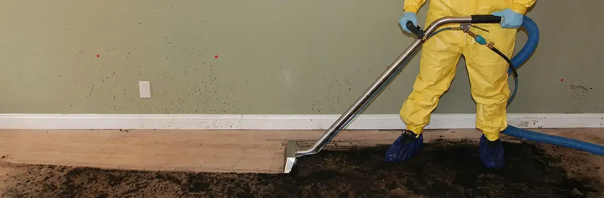 sewage removal service performing deep cleaning and extraction of sewage from an indoor area in Aurora, CO